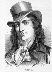 Portrett av Charles Jean Marie Barbaroux (1767 - 1794), en fransk politiker som ledet Marseille-forbundene da Tuileriene ble tatt i 1792.