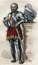 Portrett av Chevalier de Bayard (1475-1524), fransk soldat.