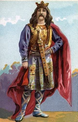 Portrait of Chilperic I, King of the Franks from 561 to 584.