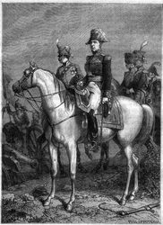 Portrett av Claude Victor Perrin, dit Victor - marechal of Empire (1807), kåret til hertug av Bellune i 1808 - i "History of the empire following the history of the consulat" av Adolphe Thiers - 1879 - privat samling