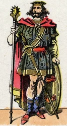 Portrait of Clotaire (Clothaire) I, King of the Franks from 511 to 561).