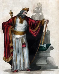 Portrett av Clovis I (466-511), kongen av frankerne.