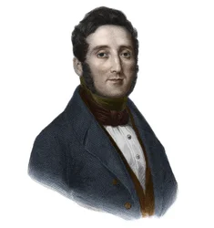 Portrait of Count Hippolyte Francois Jaubert (1798-1874), French politician and botanist. in “” Book of Speakers” by Louis de Cormenin Timon. 1842. Private collection.