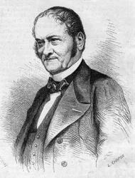 Portrett av Dr. Jules Cabarrus (1801-1870), fransk lege. Gravering i "" Le Monde Illustré"" nr. 685 av 28. mai 1870.