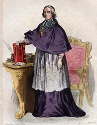 Portrett av Francois de Pons de Salignac de La Mothe Fenelon (1651-1715), fransk erkebiskop, teolog, poet og forfatter.