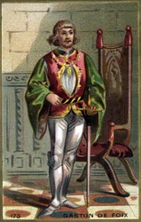 Portrait of Gaston de Foix (1489-1512). Chromolithography of the late 19th century.
