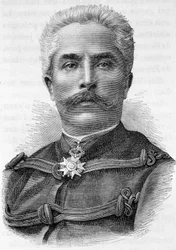 Portrett av general Galiffet - i "" L'Histoire de France "" av Henri Martin