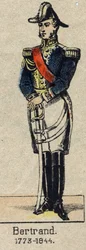 Portrett av general Henri-Gatien Bertrand (1773-1844), greve av imperiet. Bilde av Epinal fra slutten av 1800-tallet.