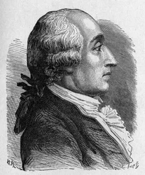 Portrett av Jacques Alexandre César Charles (1746 - 1823), fransk fysiker - i "" Album of Science; berømte vitenskapsmenn; Store funn""" 1896.