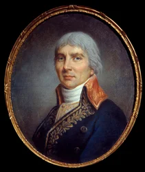 Portrett av Jacques Francois Coquille dit Dugommier (1738-1794). Anonymt maleri av den franske skolen