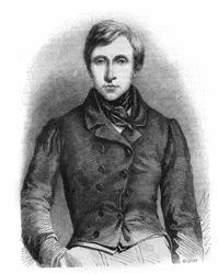 Portrett av Jean Auguste Pelage Brizeux (1803-1858), fransk poet.