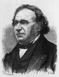 Portrett av Jean Baptiste Dumas (1700 - 1884) - i "" Album of Science; berømte lærde; Store funn""" 1896.