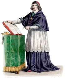 Portrett av Jean Francois Paul de Gondi (Gondy) (1614-1679), kardinal de Retz, fransk coadjutor-biskop.