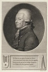 Portrett av Jean Georges Noverre (1727-1810) gravert av B. Roger