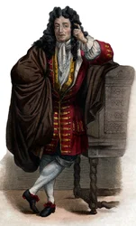 Portrett av Jean de La Bruyere (Labruyere) (1645-1696), fransk essayist og moralist.