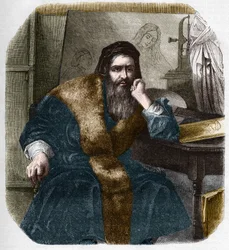 Portrett av Leonardo da Vinci (Leonardo da Vinci) (1452-1519).