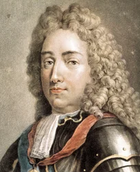 Portrett av Louis-Joseph av Bourbon, hertugen av Vendome, fargegravering