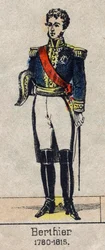 Portrett av Louis Alexandre (Louis-Alexandre) Berthier (1753-1815), prins av Neuchatel, Marechal av Frankrike - Bilde av Epinal fra slutten av 1800-tallet - Privat samling