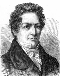 Portrett av Louis Jacques Thénard (1777 - 1857), fransk kjemiker - i "Album de la Science; berømte vitenskapsmenn; Store funn""" 1896.