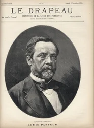 Portrait of Louis Pasteur (1822-1895) - cover of “The Flag - Monitor of the League of Patriotes” - November 7