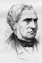 Portrait of Louis de Carne (1804-1876), French politician and academician. Engraving in “” Le Monde Illustré”” n°883 of 14 March 1874.