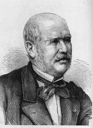Portrett av M.F.E. Belgrand (1810 - 1878) - i "" Album of Science; berømte lærde; Store funn""" 1896.
