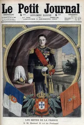 Portrait of Manuel II King of Portugal (1889-1932) during his visit to Paris - “Le Petit Journal” of December 5