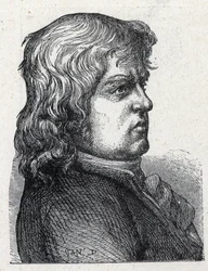 Portrait of Marc Guillaume Alexis Vadier (1736 -1828), French revolutionary politician. Engraving from 1889. Private collection.