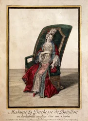 Portrett av Marie Anne Mancini (gravering fra 1700-tallet)
