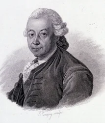 Portrett av Pierre Pepper (1719-1786), fransk oppdagelsesreisende - i "" Portretter av nyttige menn""