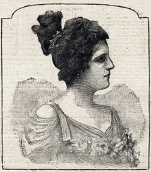 Portrett av prinsesse Caraman-Chimay (Caraman Chimay) (Clara Ward - 1873 - 1916)