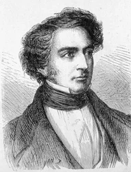 Portrait of Robert Stephenson (1803 - 1859) - in “” Album of Science; Illustrous Scholars; Great Discoveries””” 1896.
