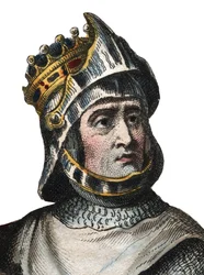 Portrett av Robert de Hauteville kjent som Guiscard (1015-1085), hertugen av Apulia og Calabria.