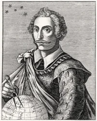 Portrett av Thomas Cavendish (1560-92) gravert av L Armessin