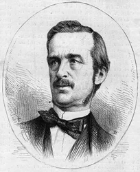 Portrait of Urbano (Urbano) Ratazzi (1808-1873), Italian politician. Engraving in “” Le Monde Illustré”” n°844 of 13 June 1873.