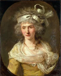 Portrett av en kvinne, ca. 1785 (olje på lerret)