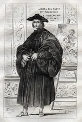 Portrait of italian painter Andrea del Sarto (Andrea d