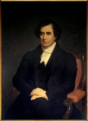 Portrett av fysiker Francois Arago (1786-1833), astronom og politiker, marine- og krigsminister i 1848. Anonymt maleri fra 1800-tallet. Paris, Musee De L