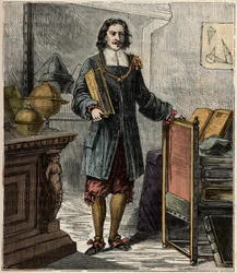 Portrait of the German engineer and physicist Otto von Guericke (1602-1686) - Portrait of Otto von Guericke (Otto de Guericke