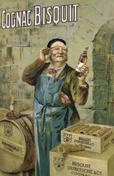 Plakat reklame Bisquit Cognac