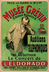 Plakat som reklamerer for en konsert på Grevin-museet i Paris