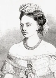 Prinsesse Frederica Wilhelmina Louise Elisabeth Alexandrine av Preussen, fra LUnivers Illustré, 1866