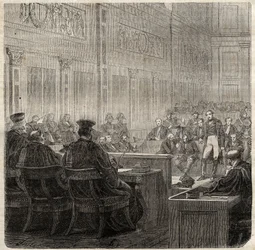 Prosesser ved Royal Court of Poitiers av general Jean Baptiste Breton (Jean-Baptiste) dit Berton (1769-1822) i 1822 -
