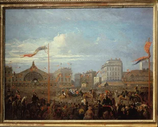 Dronning Victoria (1819-1901) ankommer Gare de l