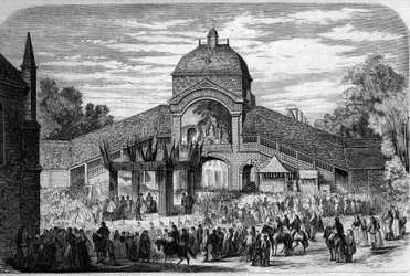 Religious Ceremony - 15 August 1858: Mass of the Assumption Celebree at the altar of the Pelerins of Saint Anne d
