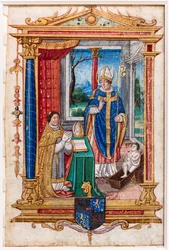 René du Bellay i bønn foran Saint Nicholas