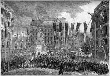 Retur av de franske troppene etter Risorgimento, Paris