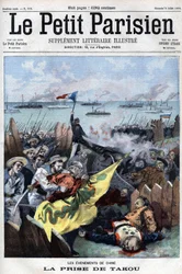 Revolt des Boxers (1898-1900): De allierte fanger Takou i Kina - i «Le Petit Parisien»