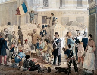Revolusjonen i 1848: Barricade de la rue Coquenard (25. februar