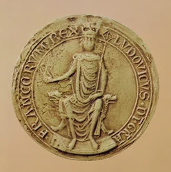 Ludvig VIIIs segl (1187-1226) (voks)